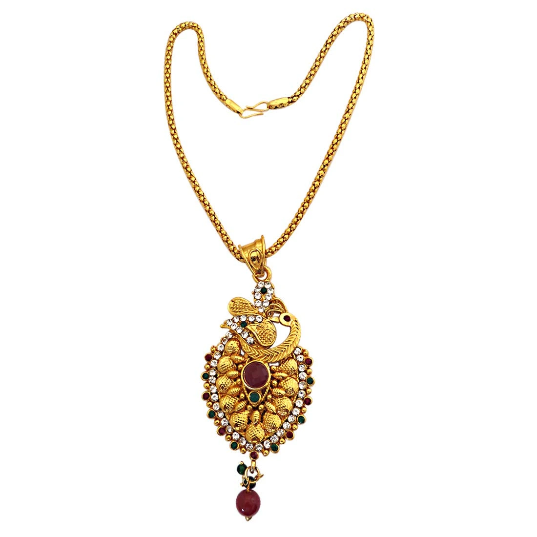 Peacocks Paradise -Pendants Necklace & Earrings Set