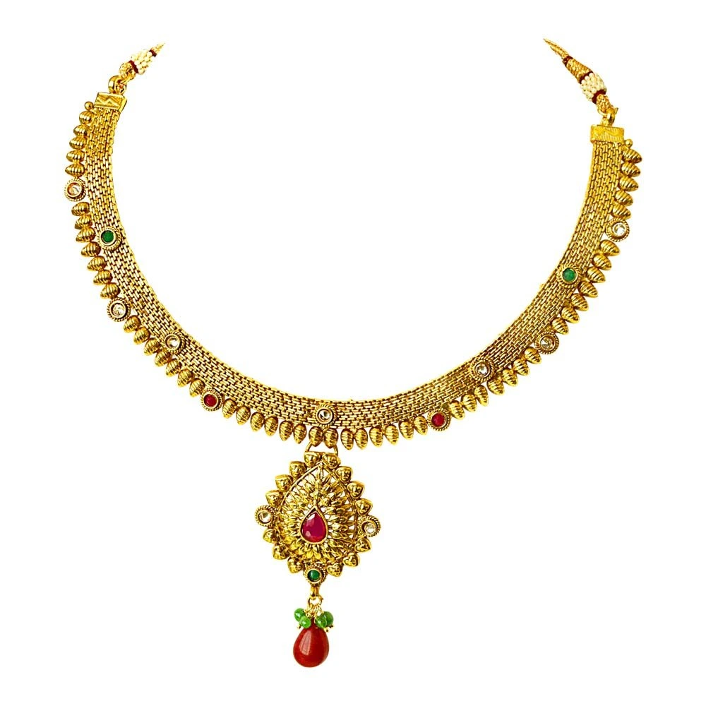 Traditional Necklace & Earring Fashion Jewellery Set for Women (PS349)