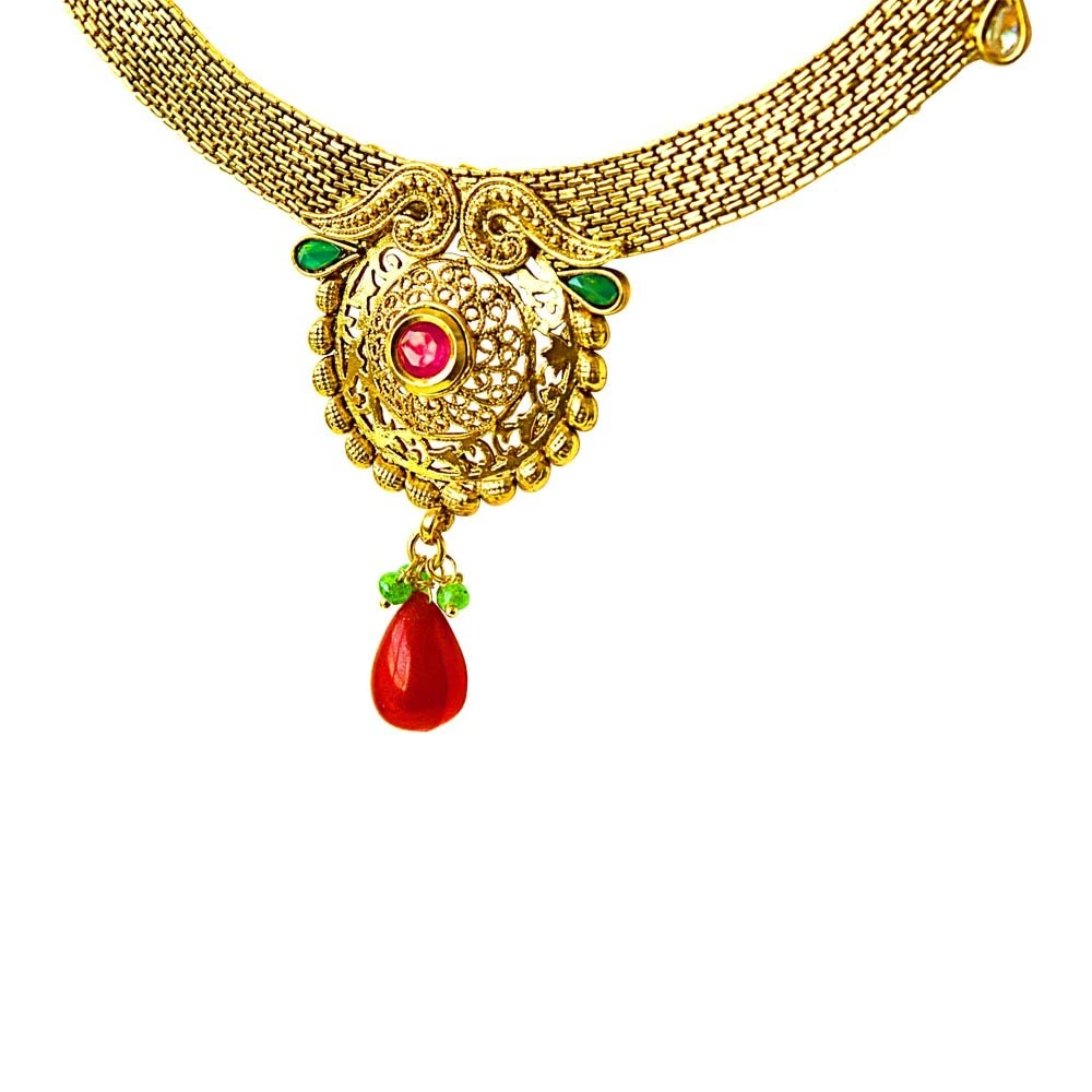Traditional Necklace & Earring Fashion Jewellery Set for Women PS354