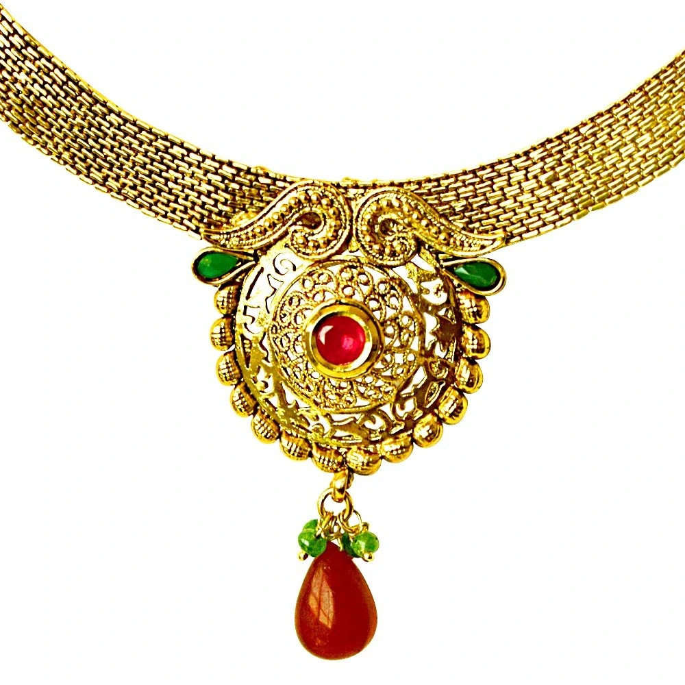 Traditional Necklace & Earring Fashion Jewellery Set for Women PS354