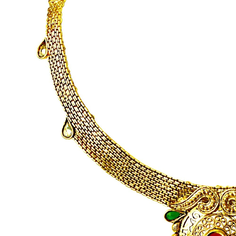 Traditional Necklace & Earring Fashion Jewellery Set for Women PS354