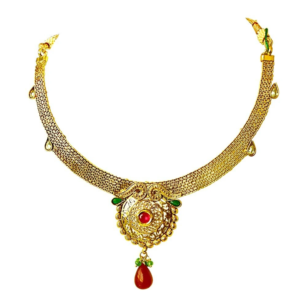 Traditional Necklace & Earring Fashion Jewellery Set for Women PS354