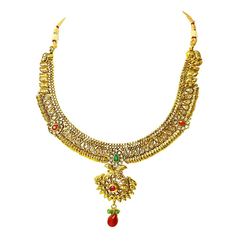 Traditional Necklace & Earring Fashion Jewellery Set for Women PS355