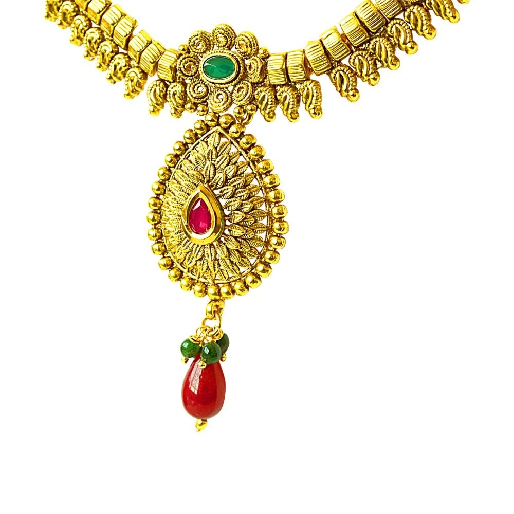 Traditional Necklace & Earring Fashion Jewellery Set for Women (PS363)