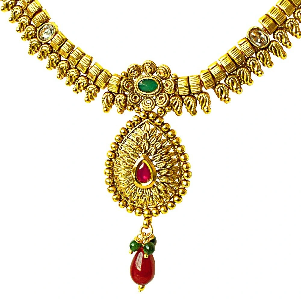 Traditional Necklace & Earring Fashion Jewellery Set for Women (PS363)