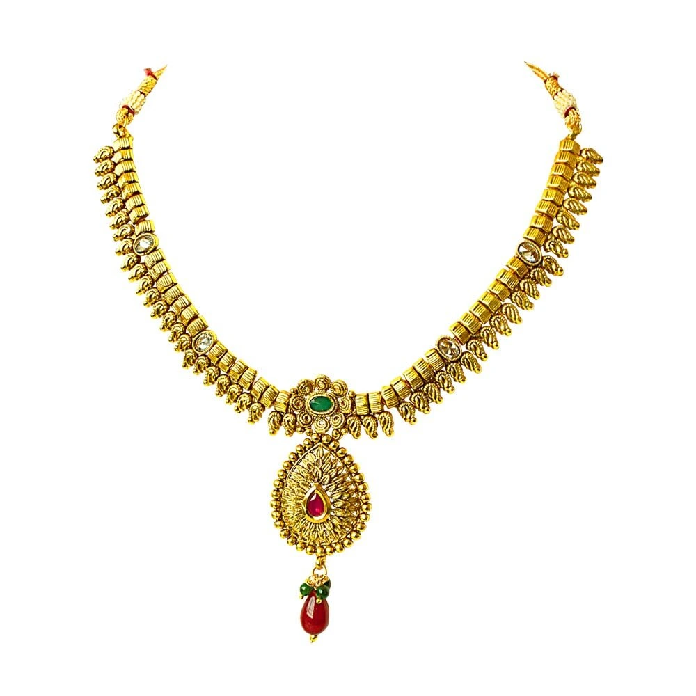 Traditional Necklace & Earring Fashion Jewellery Set for Women PS363