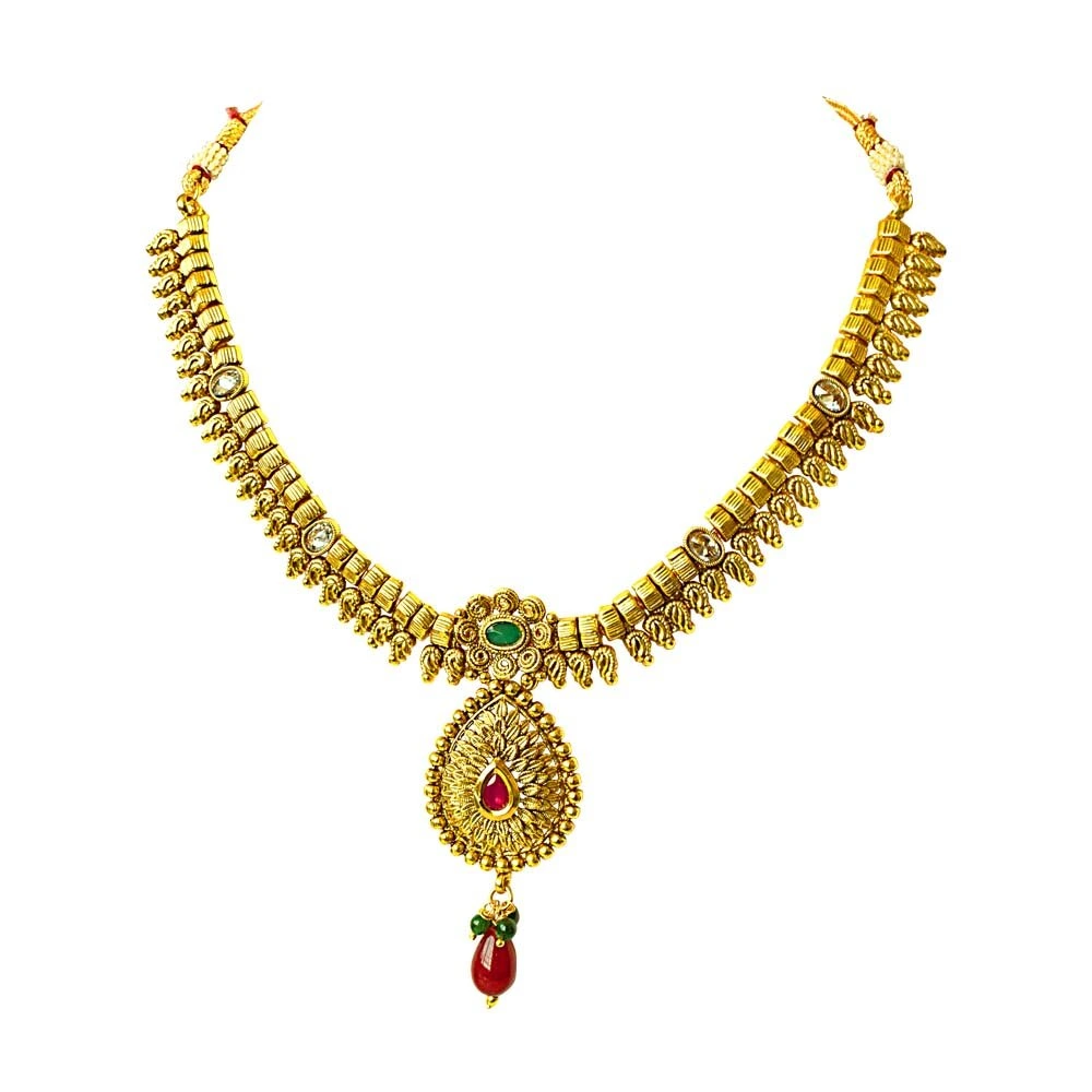 Traditional Necklace & Earring Fashion Jewellery Set for Women (PS363)