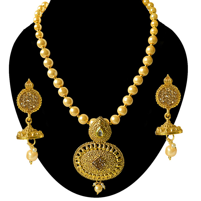 Traditional Necklace & Earring Fashion Jewellery Set for Women (PS378)