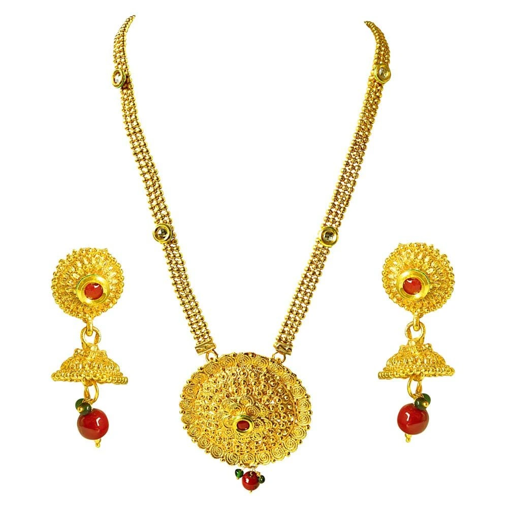 Traditional Necklace & Earring Fashion Jewellery Set for Women (PS389)
