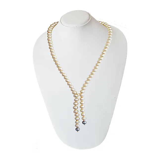 Single Line Shell Pearl Necklace for Women (PS581)