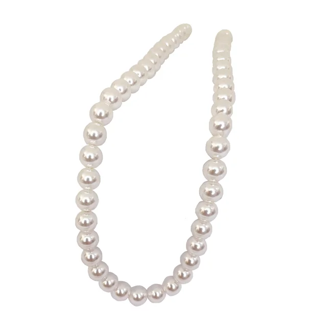 Classic Single-Line Shell Pearl Necklace for Women – Effortless Elegance (PS597)