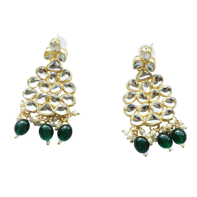 A Dazzling Blend of White & Green: Fashion Jewellery Set to Elevate Your Look