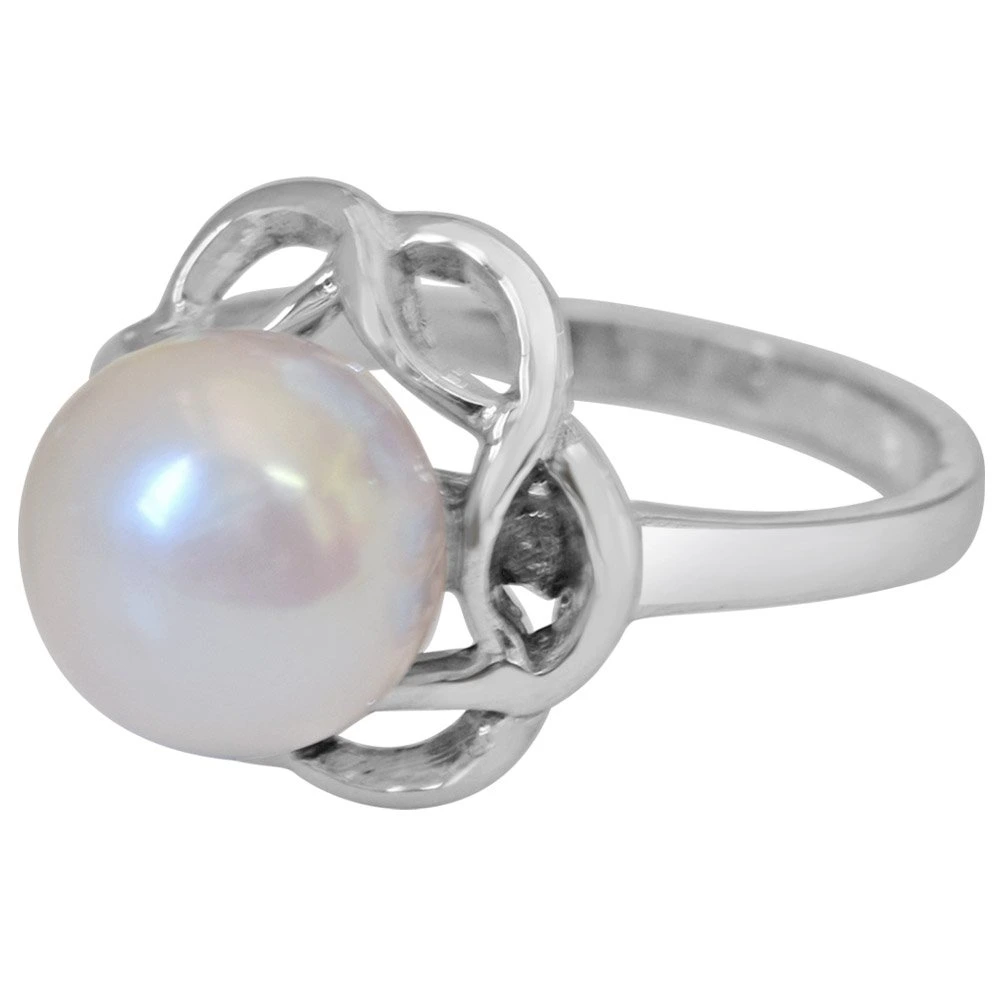 Big Round 5.00cts Real Pearl & 925 Sterling Silver Ring for Astrological Power for All (PSR5)