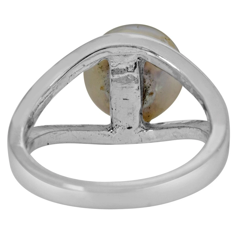 5.00cts Big Real Pearl & 925 Sterling Silver Ring for Astrological Power for All (PSR7)