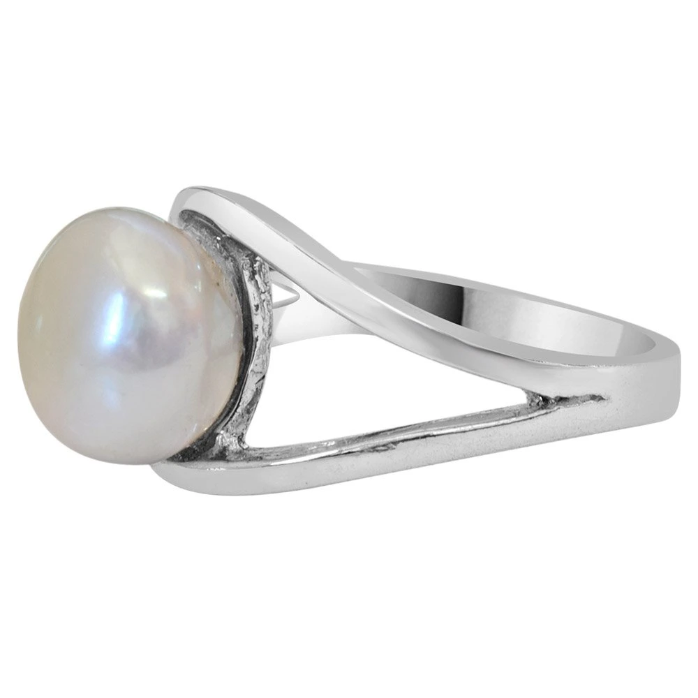 5.00cts Big Real Pearl & 925 Sterling Silver Ring for Astrological Power for All (PSR7)