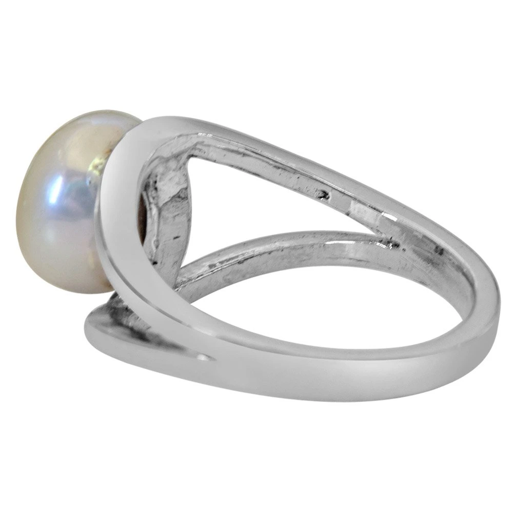 5.00 cts Big Real Pearl & 925 Sterling Silver rings for Astrological Power for All