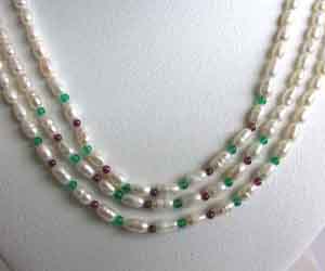 Pleasing purity - 2 To 3 Line Necklace (SN23)