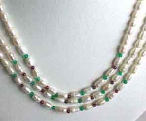Pleasing purity -2 To 3 Line Necklace