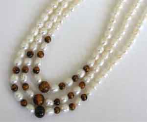 Real Pearl Magic - 2 To 3 Line Necklace (SN20)