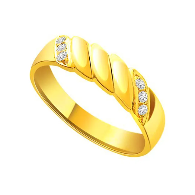 Glassy Gold Diamond Ring (S247)