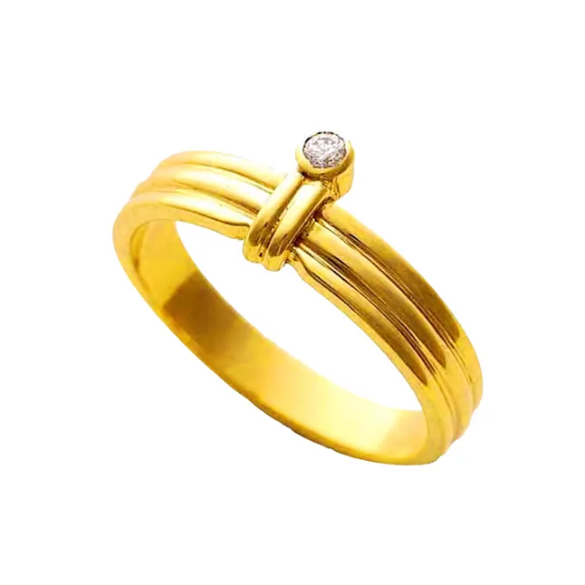 Unbreakable Bonding 0.05 cts Diamond Solitaire rings -18k Engagement rings