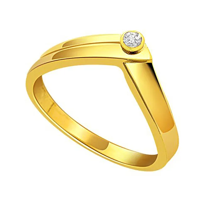 Magical Love Gold n Diamond rings -18k Engagement rings