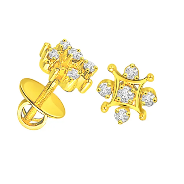 Starry Eyed Shimmering Diamond Earrings (S265)