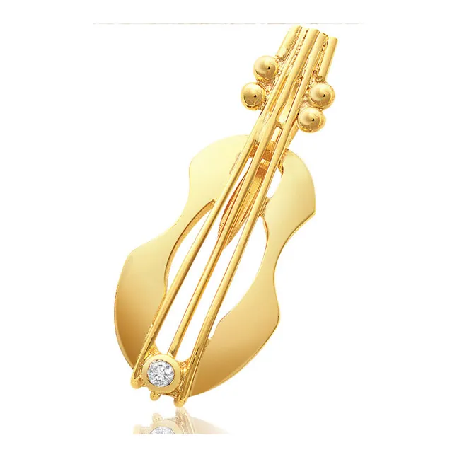 Diamond Melody of Life - Real Diamond & 18K Gold Pendant (S303)