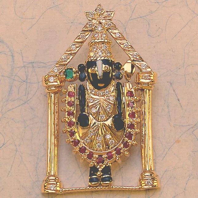 Balaji Bliss - Real Diamond & 18K Gold Pendant (S220)