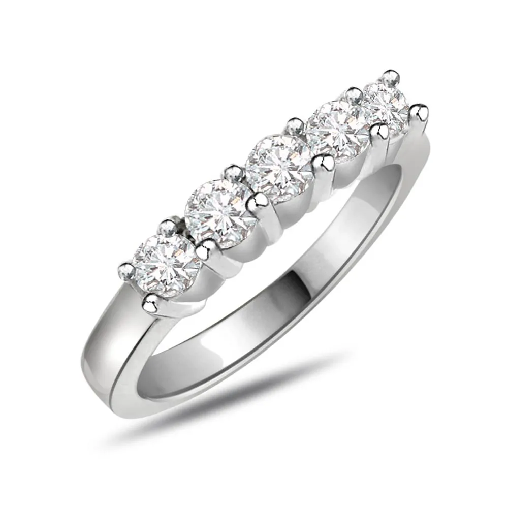 Romantic Liason -White Rhodium rings