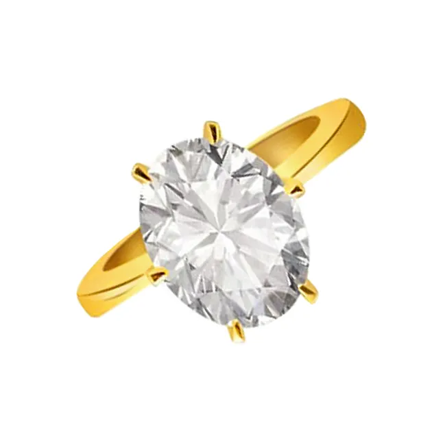 Golden Sunrise 0.15 cts Diamond Solitaire Ring (S297)