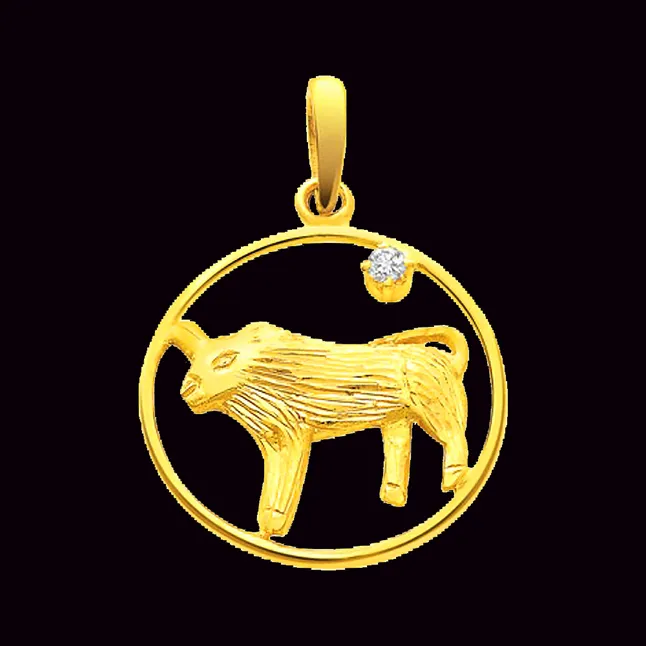 Taurus Zodiac Pendant (S318)