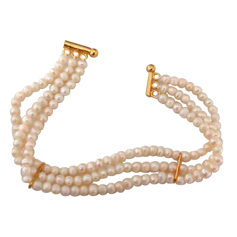 Pearl Bracelet, Freshwater Pearls & Beads Bracelet Surat Diamond