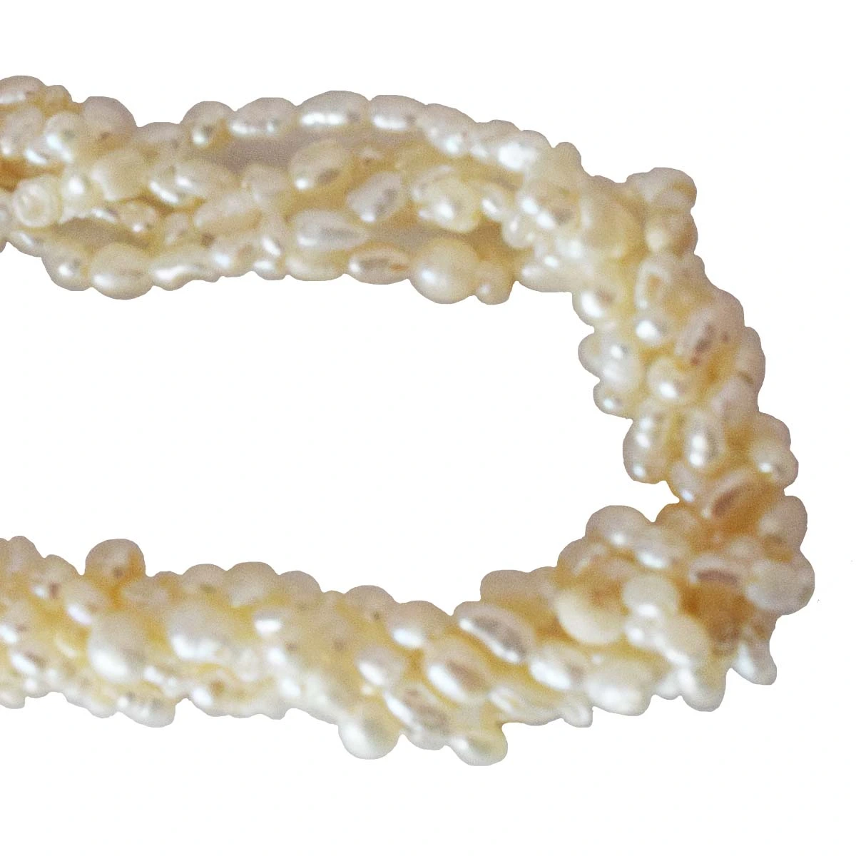 5 Line Twisted Rice Pearl Bracelet  SB62