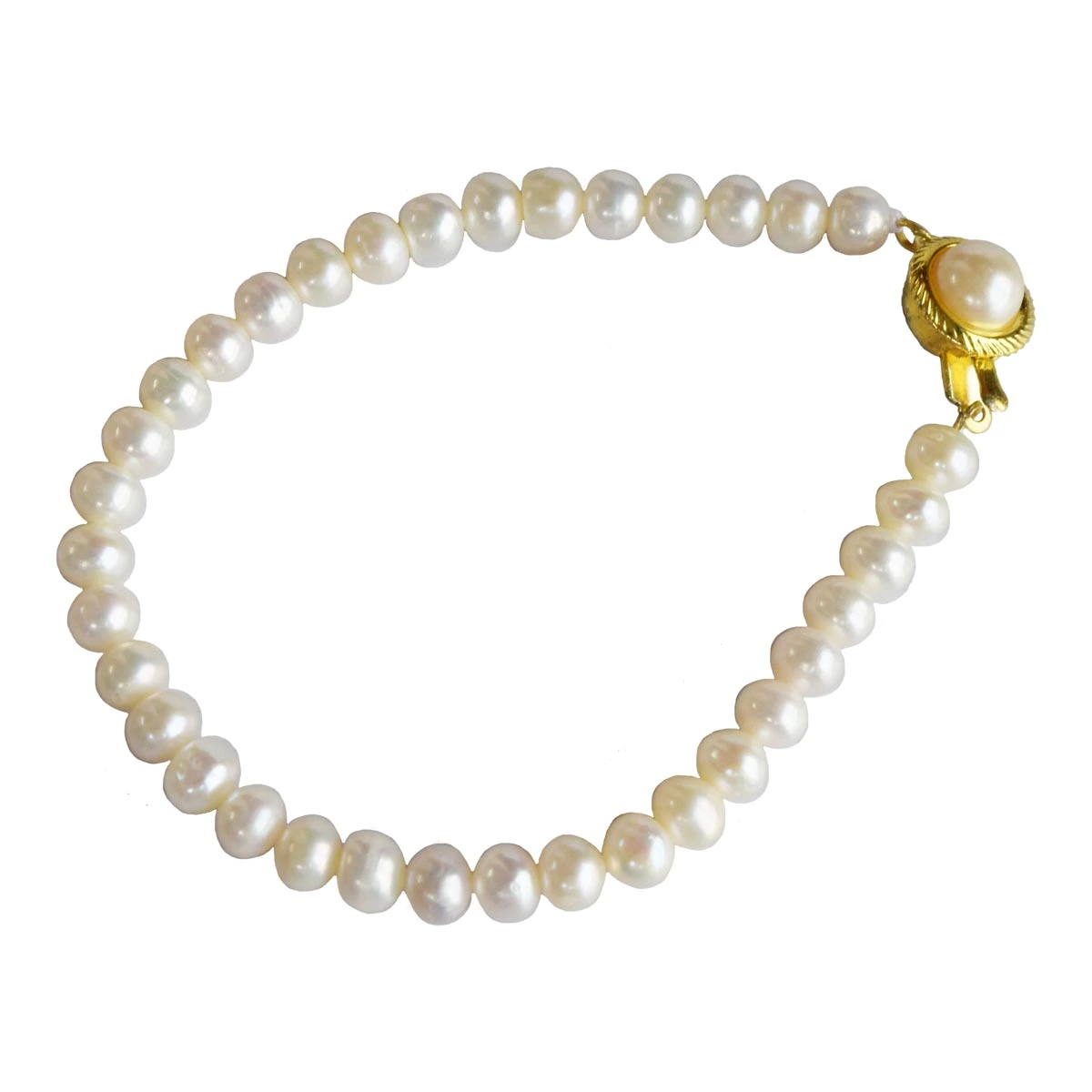 Single Line Real Pearl Bracelet for Women (SB75)