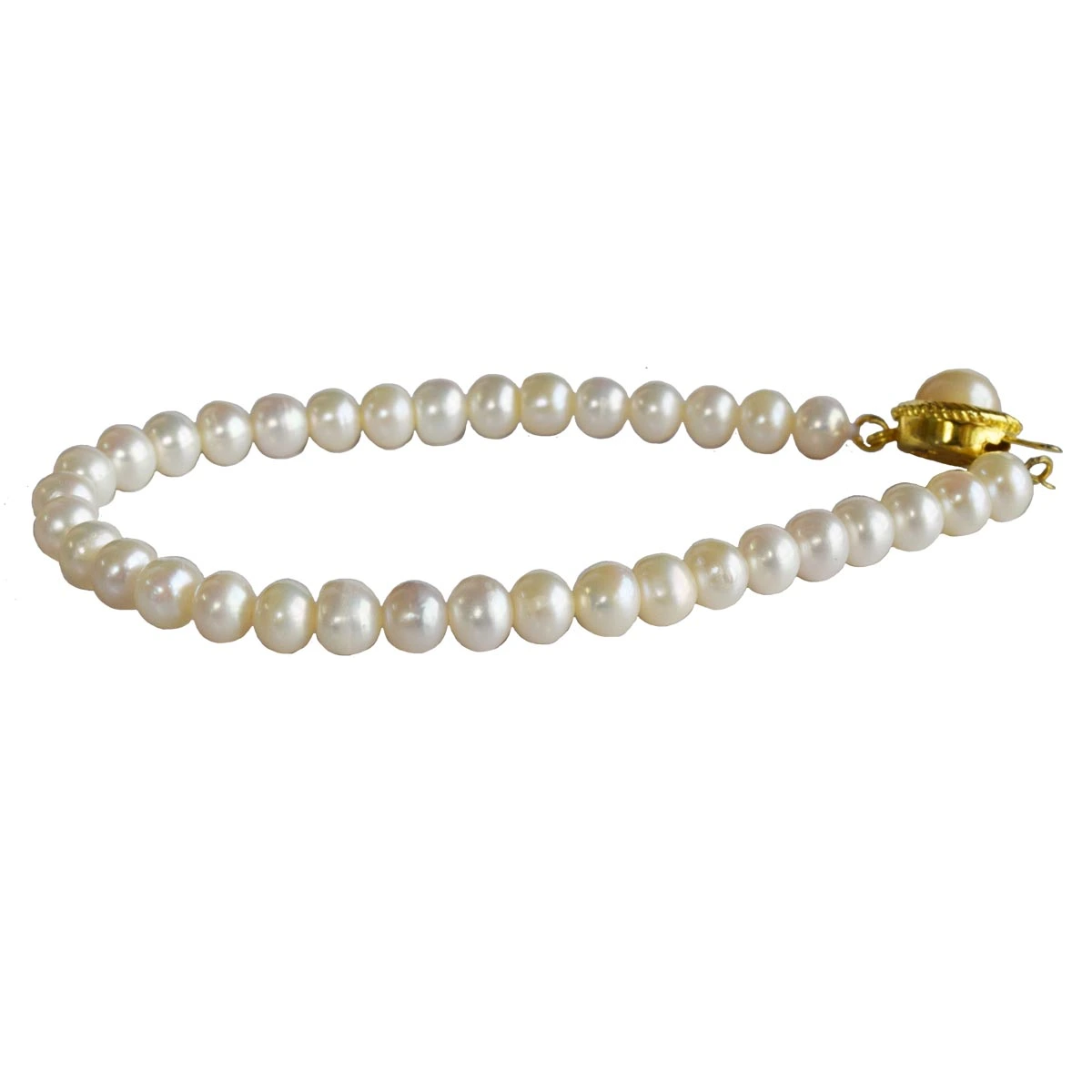 Single Line Real Pearl Bracelet for Women (SB75)