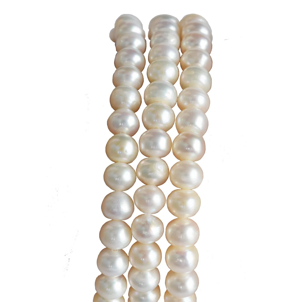 Three Line Real Pearl Bracelet for Women (SB77)