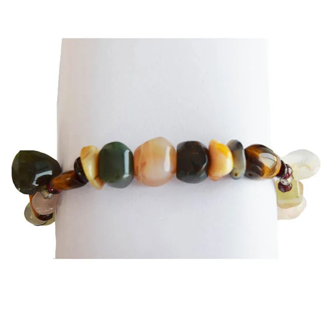 Multi Coloured Agate Stone Bracelet (SB91)