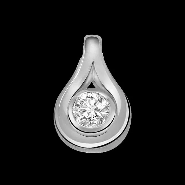 High Hopes - Real Diamond & Sterling Silver Pendant with 18 IN Chain (SDP116)