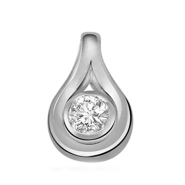 High Hopes - Real Diamond & Sterling Silver Pendant with 18 IN Chain (SDP116)