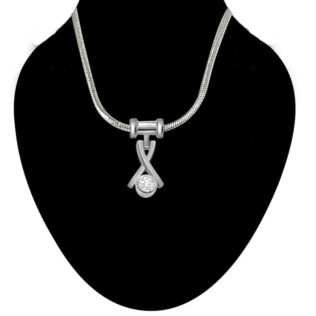 Outdoor Advanture - Real Diamond & Sterling Silver Pendant with 18 IN Chain (SDP117)