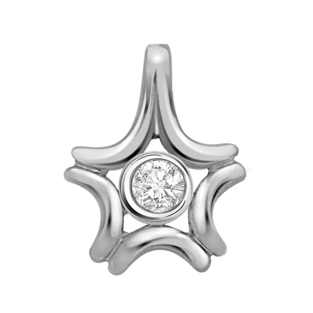 Look At Her Fly - Real Diamond & Sterling Silver Pendant with 18 IN Chain (SDP123)