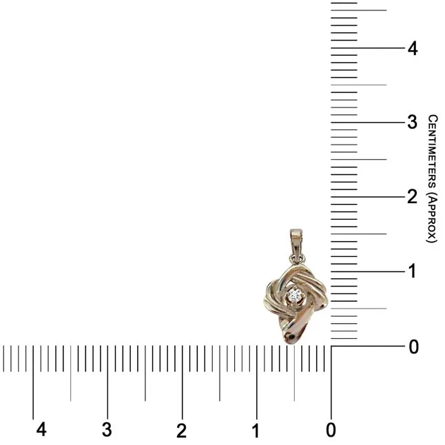 Royal Texture - Real Diamond & Sterling Silver Pendant with 18 IN Chain (SDP191)
