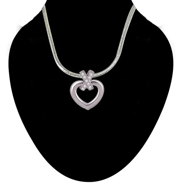 Shimmering Nature - Real Diamond & Sterling Silver Pendant with 18 IN Chain (SDP217)