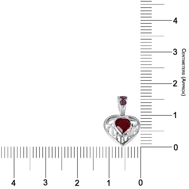 Final Destination of Life Garnet, Rhodolite & 925 Sterling Silver Pendant with 18 IN Chain (SDP401)