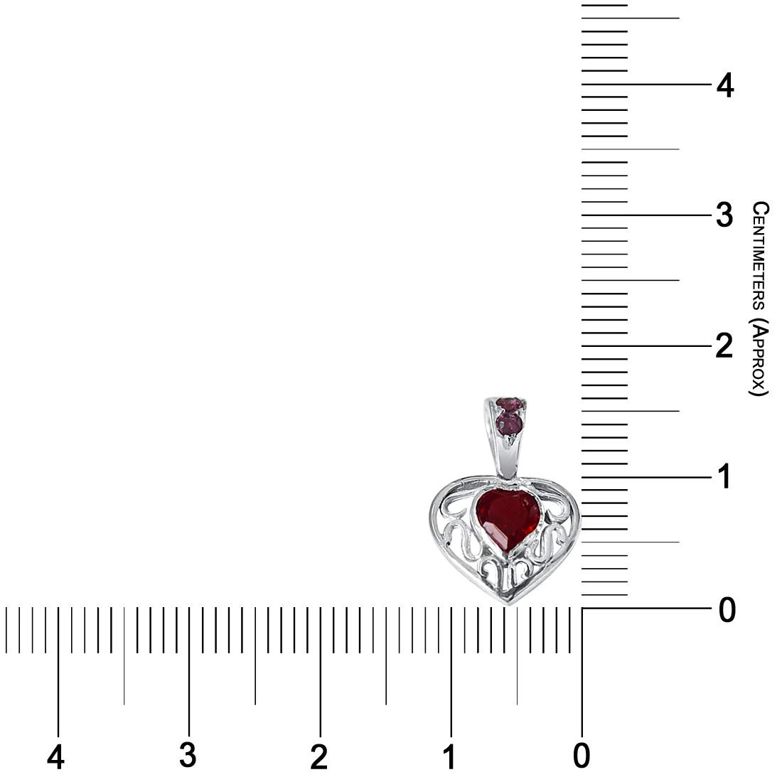 Final Destination of Life Garnet, Rhodolite & 925 Sterling Silver Pendant with 18 IN Chain (SDP401)