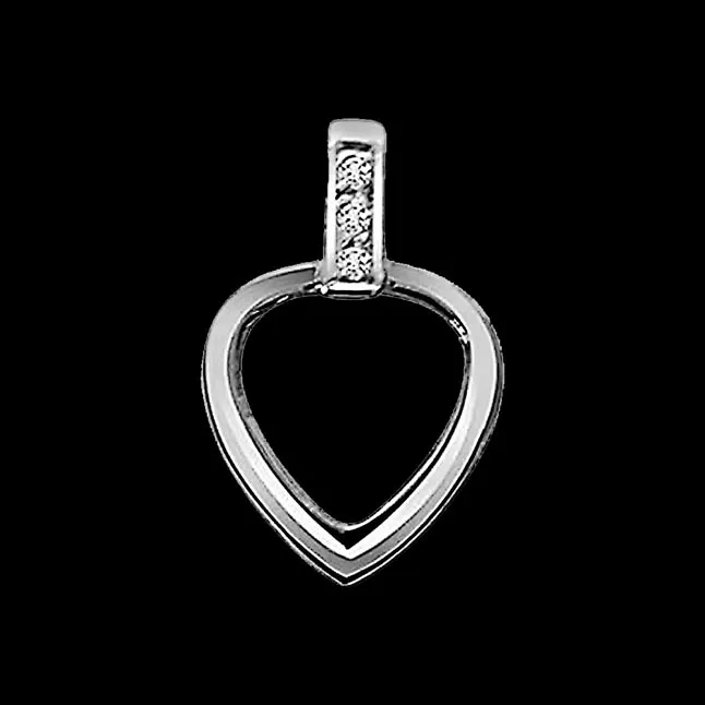 Mystical Magic Makeover - Real Diamond & Sterling Silver Pendant with 18 IN Chain (SDP53)