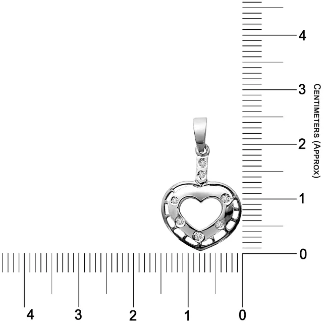 Game of Love - Real Diamond & Sterling Silver Pendant with 18 IN Chain (SDP58)