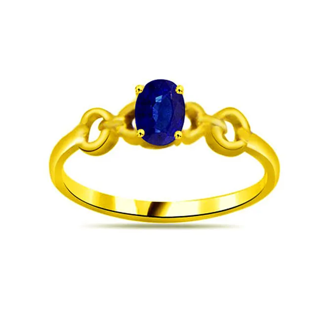 Oval Sapphire Gold rings SDR1134