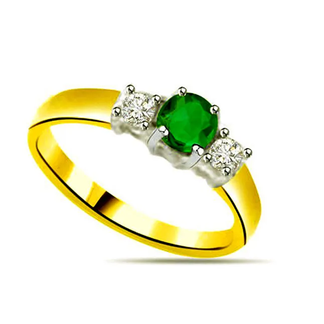 Real Diamond & Emerald Ring (SDR1143)